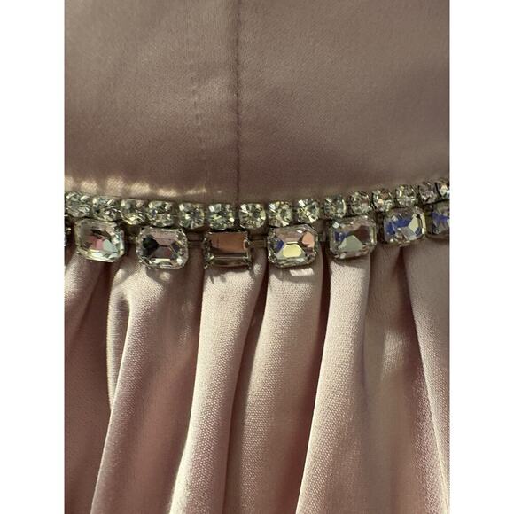 Mac Duggal Puff-Sleeve Short Party Dress 20688 in Blush Size 2 READ DESCRIPTION - Picture 4 of 15